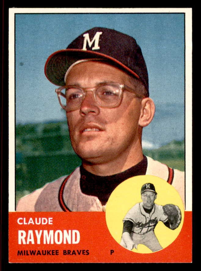 1963 Topps Baseball #519 Claude Raymond Braves NR-MT 542884