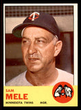 1963 Topps Baseball #531 Sam Mele Twins NR-MT 542893