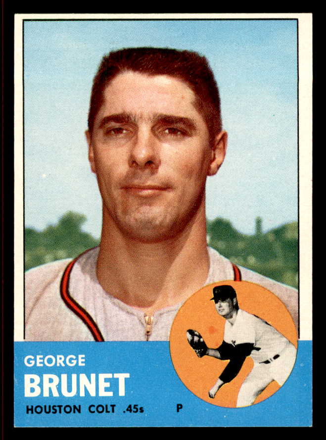 1963 Topps Baseball #538 George Brunet Colt .45s NR-MT 542898