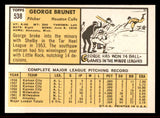 1963 Topps Baseball #538 George Brunet Colt .45s NR-MT 542898