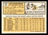 1963 Topps Baseball #542 Lou Klimchock Senators NR-MT 542901