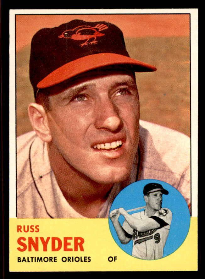 1963 Topps Baseball #543 Russ Snyder Orioles NR-MT 542902