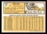 1963 Topps Baseball #547 Gus Bell Braves NR-MT 542905