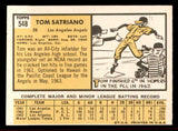 1963 Topps Baseball #548 Tom Satriano Angels NR-MT 542906