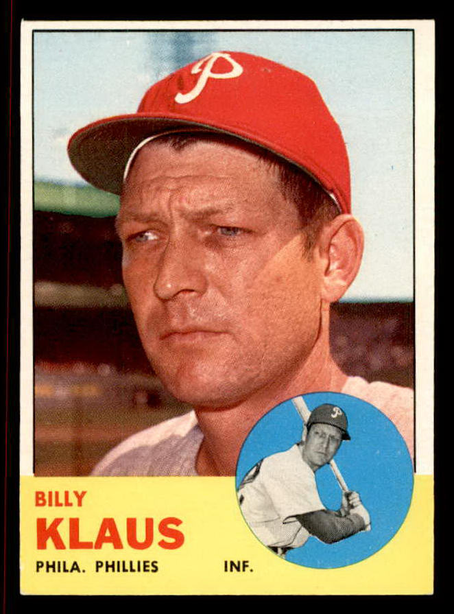 1963 Topps Baseball #551 Billy Klaus Philles NR-MT 542907