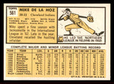 1963 Topps Baseball #561 Mike De La Hoz Indians NR-MT 542909