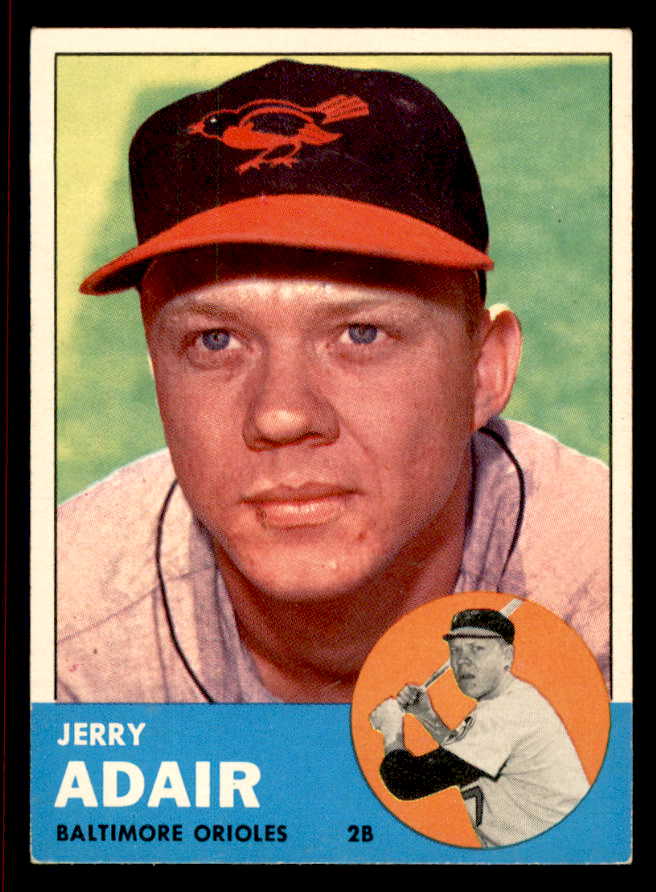 1963 Topps Baseball #488 Jerry Adair Orioles EX-MT 542916