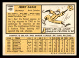 1963 Topps Baseball #488 Jerry Adair Orioles EX-MT 542916