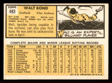 1963 Topps Baseball #493 Walt Bond Indians EX-MT 542917