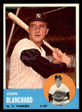 1963 Topps Baseball #555 John Blanchard Yankees EX-MT 542919