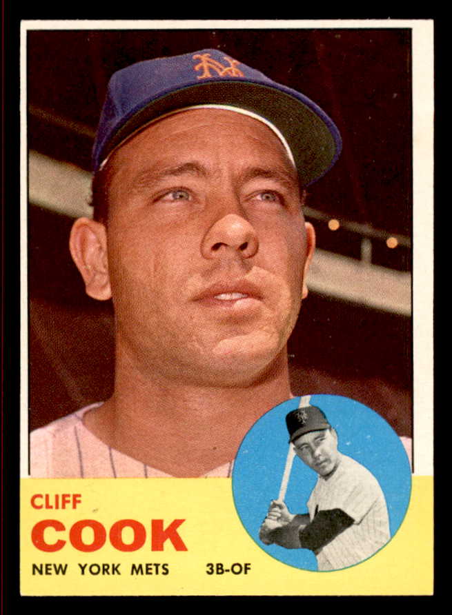 1963 Topps Baseball #566 Cliff Cook Mets EX-MT 542928
