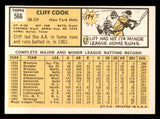 1963 Topps Baseball #566 Cliff Cook Mets EX-MT 542928