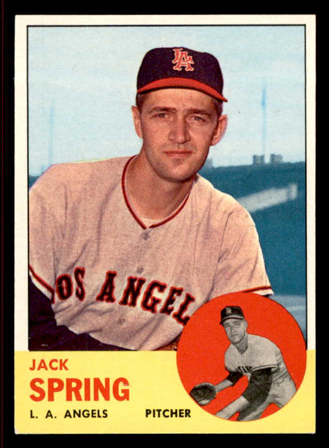 1963 Topps Baseball #572 Jack Spring Angels EX-MT 542931