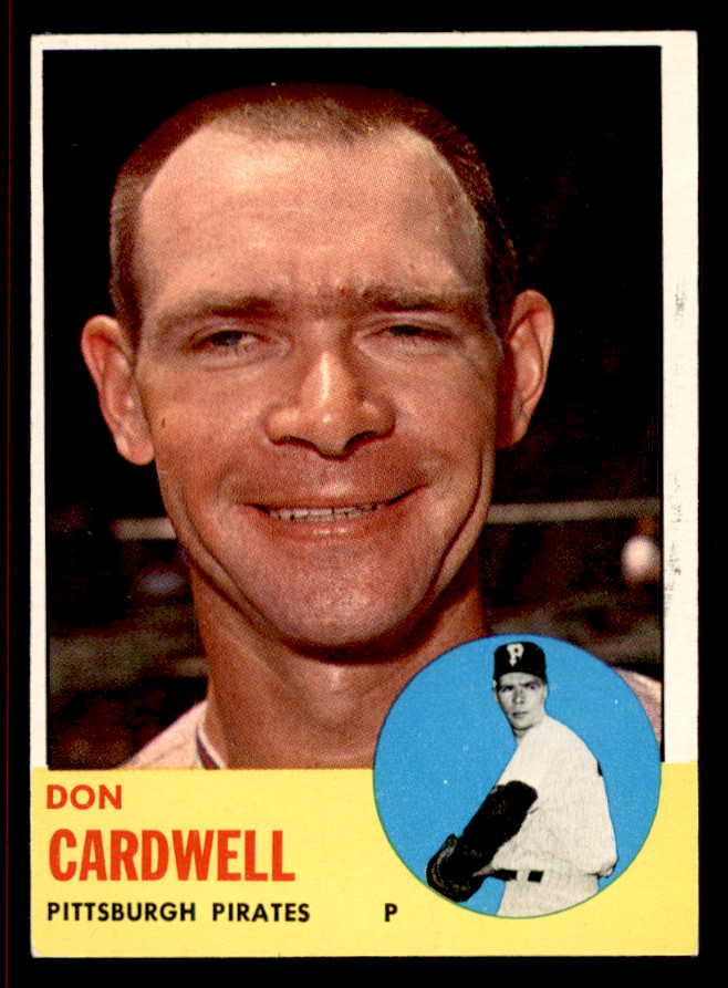 1963 Topps Baseball #575 Don Cardwell Pirates EX-MT 542933