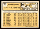 1963 Topps Baseball #497 Bennie Daniels Senators VG-EX/EX 542935