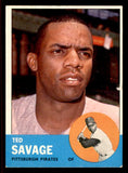 1963 Topps Baseball #508 Ted Savage Pirates VG-EX/EX 542936