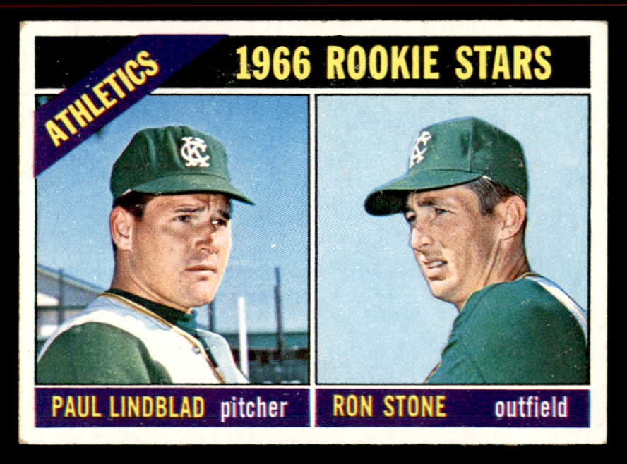 1966 Topps Baseball #568 Paul Lindblad A's VG-EX/EX 542945