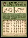 1967 Topps Baseball #538 J.C. Martin White Sox NR-MT 542954