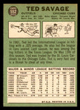 1967 Topps Baseball #552 Ted Savage Cubs NR-MT 542967