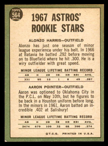1967 Topps Baseball #564 Alonzo Harris Astros NR-MT 542977