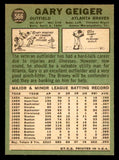 1967 Topps Baseball #566 Gary Geiger Braves NR-MT 542980