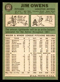 1967 Topps Baseball #582 Jim Owens Astros NR-MT 542985