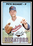 1967 Topps Baseball #590 Pete Richert Senators NR-MT 542993