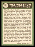 1967 Topps Baseball #593 Wes Westrum Mets NR-MT 542996