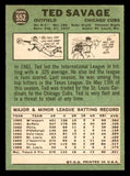 1967 Topps Baseball #552 Ted Savage Cubs EX-MT 543017