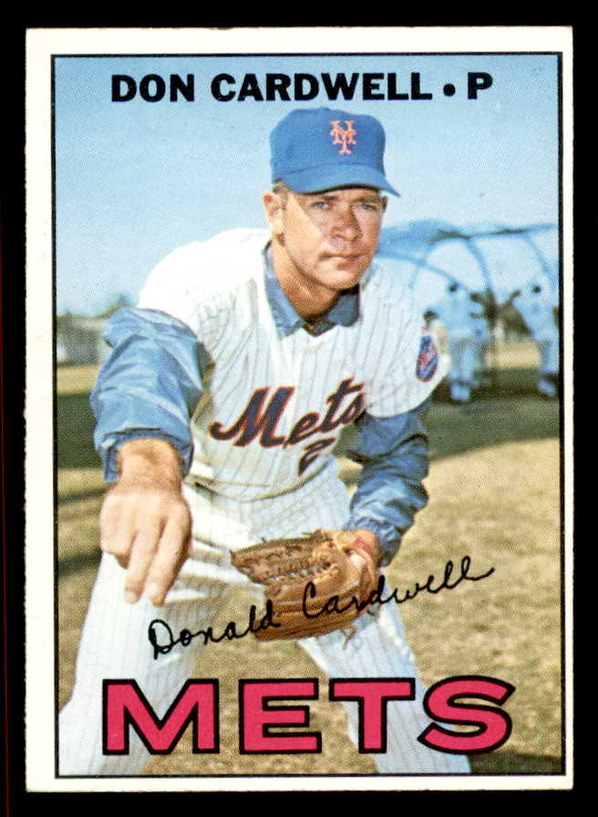 1967 Topps Baseball #555 Don Cardwell Mets EX-MT 543020