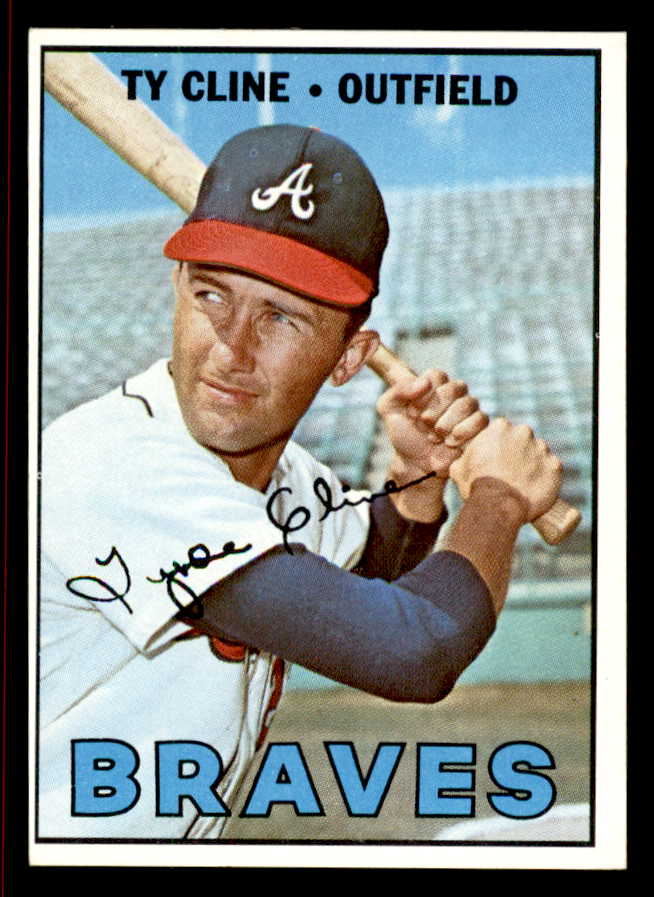 1967 Topps Baseball #591 Ty Cline Braves EX-MT 543034
