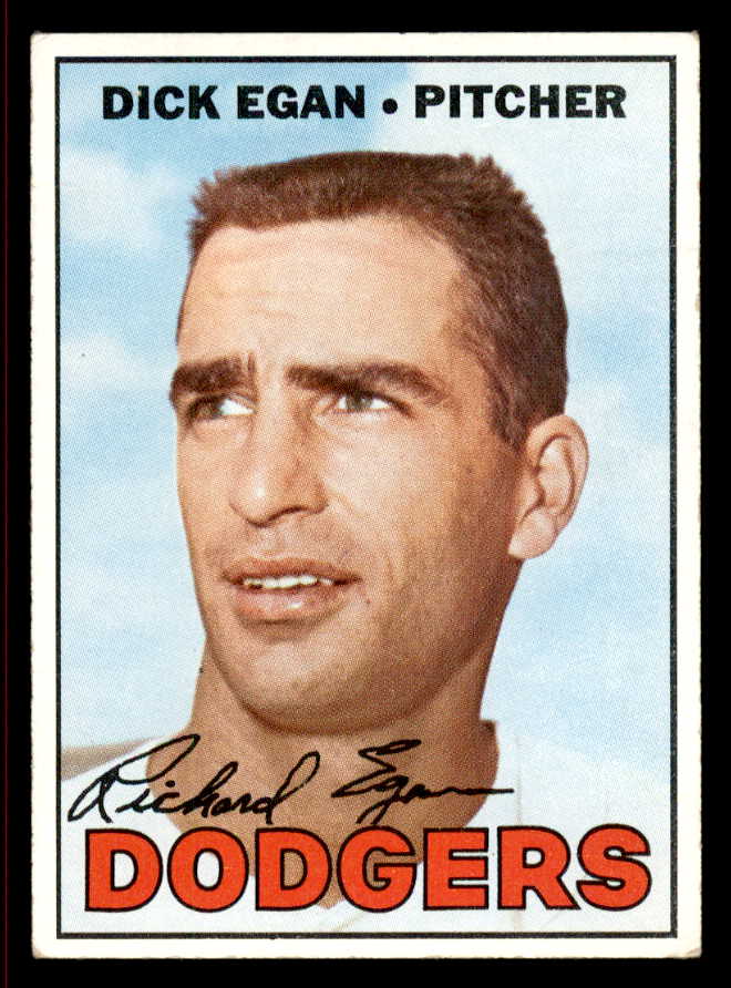 1967 Topps Baseball #539 Dick Egan Dodgers VG-EX/EX 543043