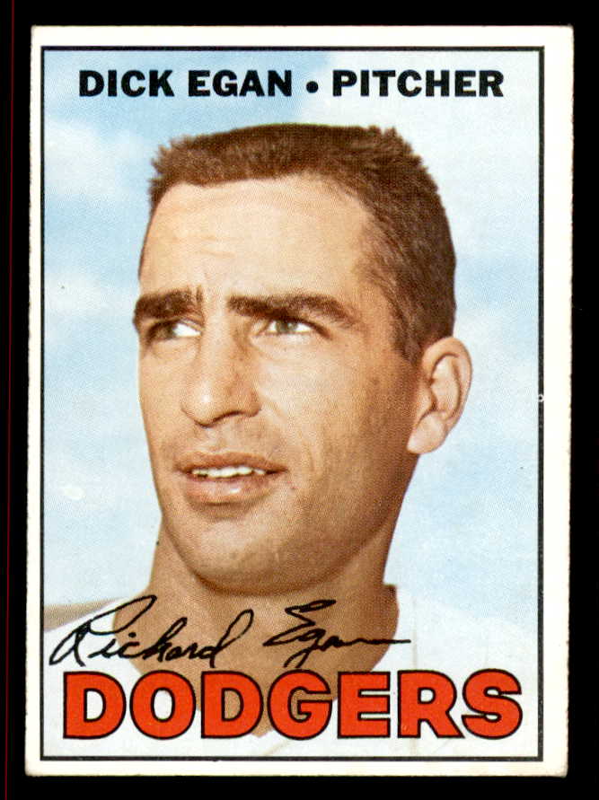 1967 Topps Baseball #539 Dick Egan Dodgers VG-EX/EX 543044