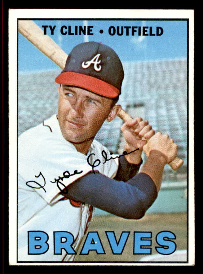 1967 Topps Baseball #591 Ty Cline Braves VG-EX/EX 543066