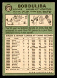 1967 Topps Baseball #599 Bob Duliba A's VG-EX/EX 543075