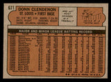 1972 Topps Baseball #671 Donn Clendenon Cardinals NR-MT 543091