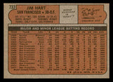 1972 Topps Baseball #733 Jim Hart Giants NR-MT 543110