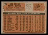 1972 Topps Baseball #734 Bob Burda Red Sox NR-MT 543111