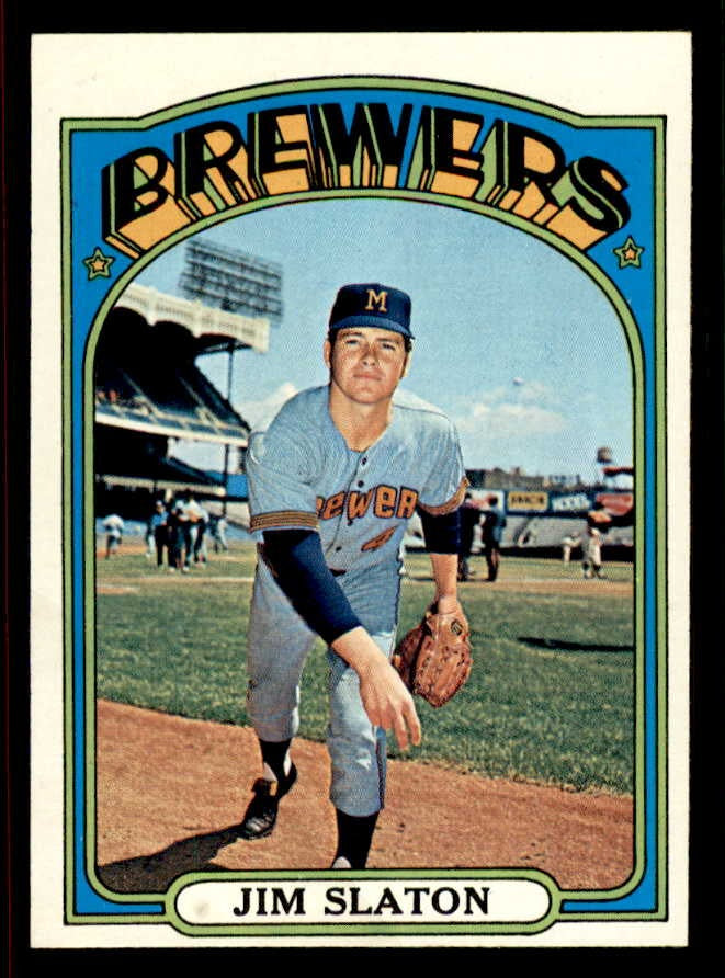 1972 Topps Baseball #744 Jim Slaton Brewers NR-MT 543118