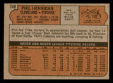 1972 Topps Baseball #748 Phil Hennigan Indians NR-MT 543122
