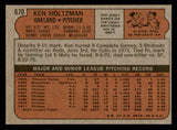 1972 Topps Baseball #670 Ken Holtzman A's EX-MT 543137