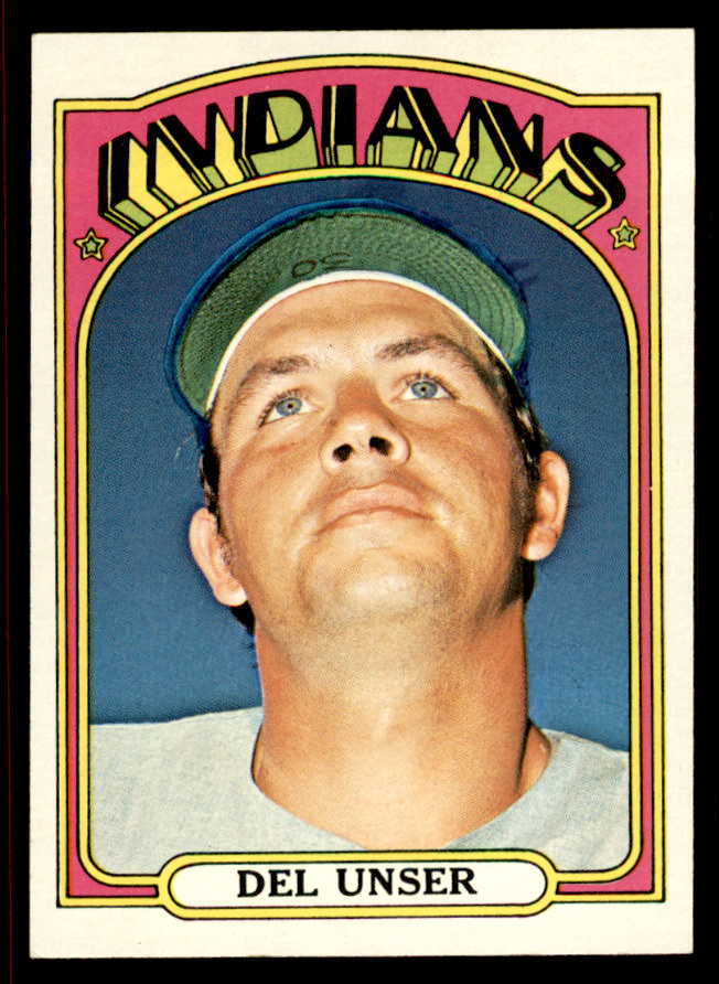 1972 Topps Baseball #687 Del Unser Indians EX-MT 543140