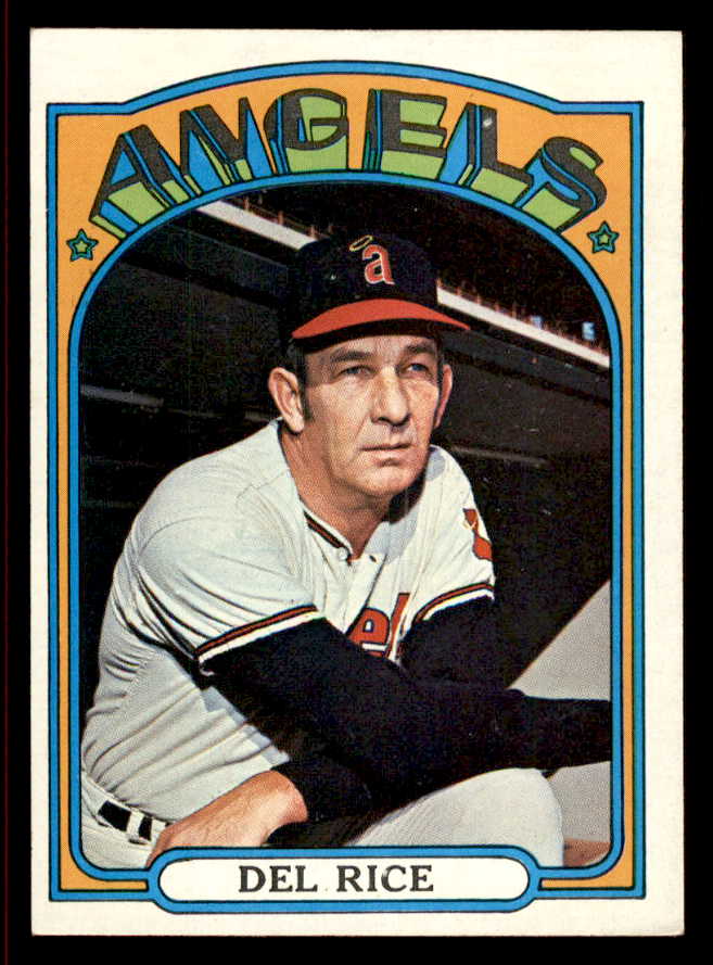 1972 Topps Baseball #718 Del Rice Angels EX-MT 543145