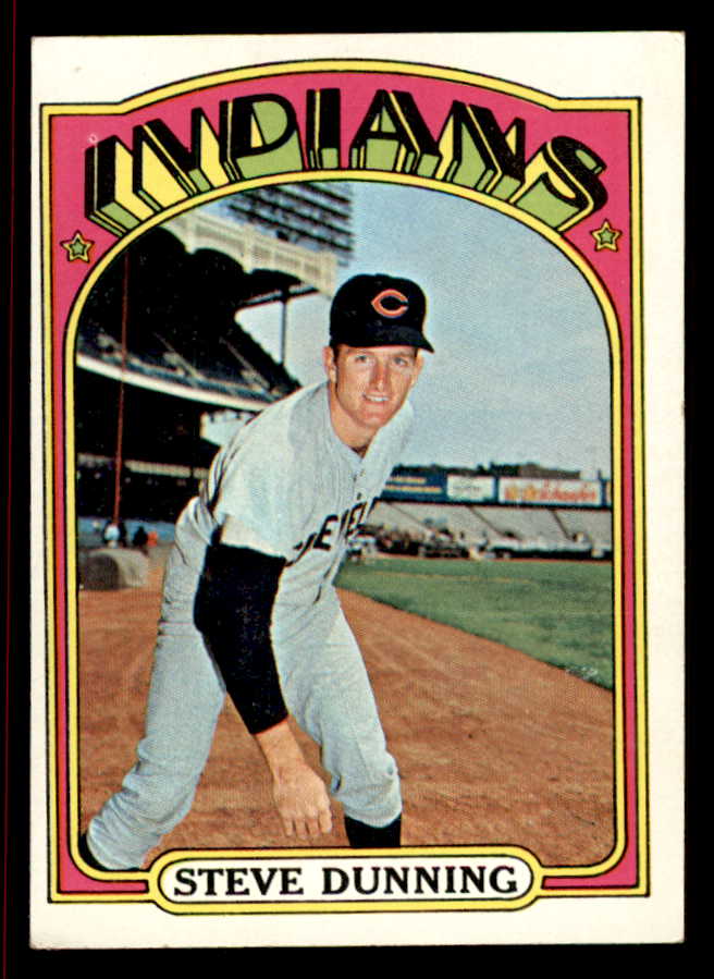 1972 Topps Baseball #658 Steve Dunning Indians VG-EX 543153