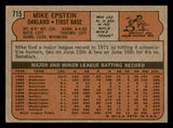 1972 Topps Baseball #715 Mike Epstein A's VG-EX 543168