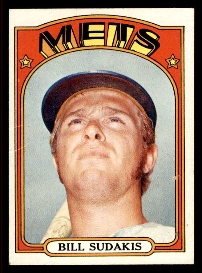 1972 Topps Baseball #722 Bill Sudakis Mets VG-EX 543170