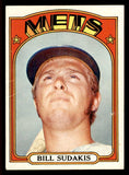 1972 Topps Baseball #722 Bill Sudakis Mets VG-EX 543170
