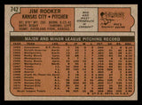 1972 Topps Baseball #742 Jim Rooker Royals VG-EX 543173