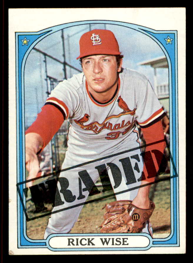 1972 Topps Baseball #756 Rick Wise TR Cardinals VG 543185