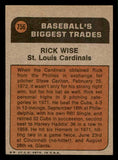 1972 Topps Baseball #756 Rick Wise TR Cardinals VG 543185